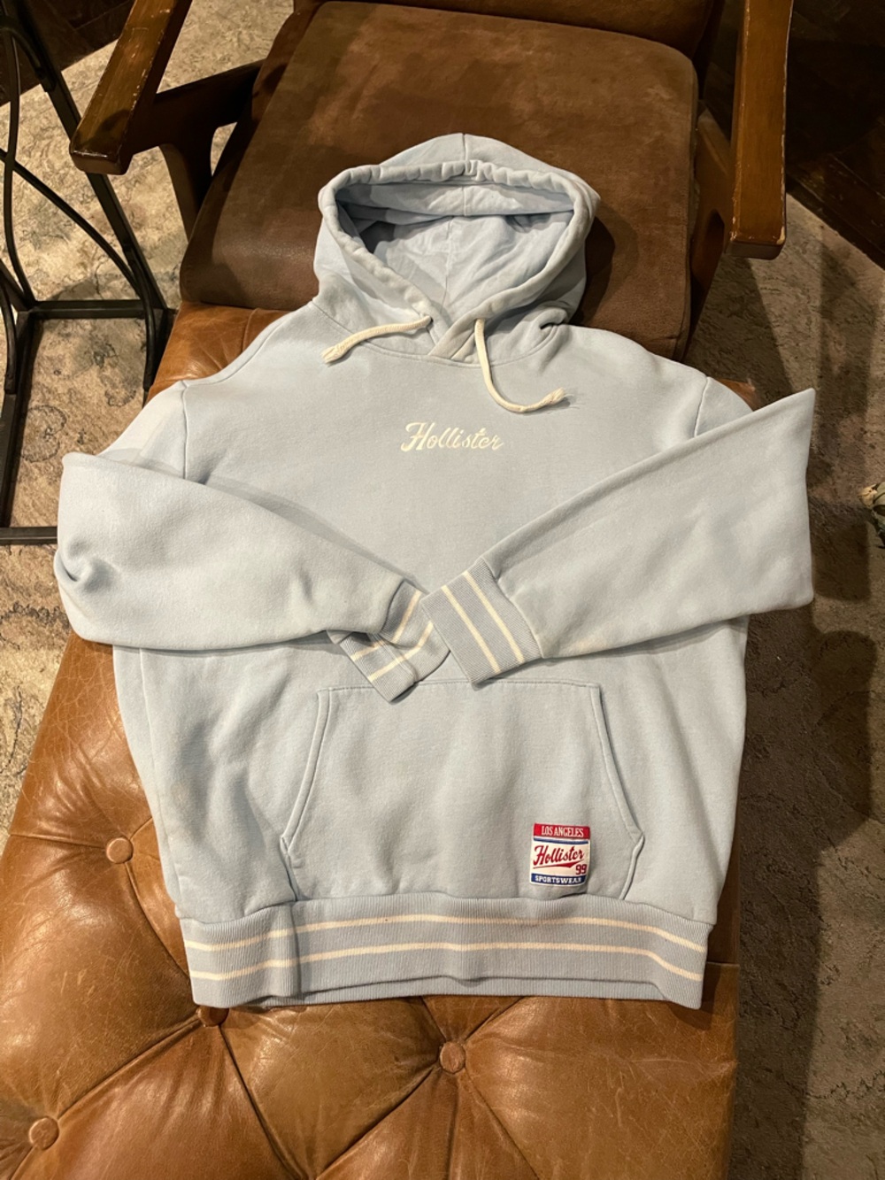 Hollister Beach Vibes Light Blue Hoodie